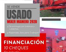 Mixer Mainero 2920 Reparado con Balanza 10 Cheques sin Int.