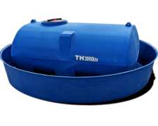 Tanque Plástico 3.000 Litros con Batea Antiderrame