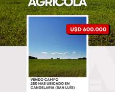 Vendo Campo en Candelaria (san Luis)