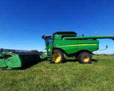 Cosechadora John Deere S660 35 Pies año 2017.