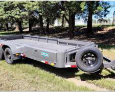 Acoplado Trailer Batan para Motos y Cuatridiciclos. 6 Mts.