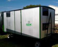 Casilla Rural 2 Camas 4.50 X 2 Mts Chapa Gris. Rogriv