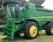 John Deere S680 con Draper 40 Pies con Piloto