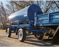 Acoplado Tanque Cisterna De Chapa Para 8000 Lts.