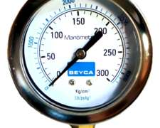 Manometro 63mm Inox-bronce 300 Kg/cm2-4500lbs 1/4 Cod 5338