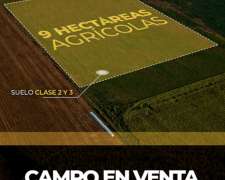 Gálvez 9 Has. Agrícolas. Campo en Venta. Oportunidad