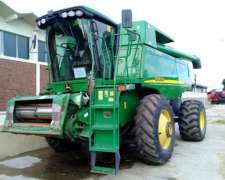 Cosechadora John Deere 9750 Con Plat A Lona, 2008, Excelente