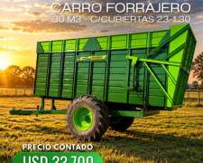 Carro Forrajero Descarga Trasera 30m3 Bernardin. Promoción