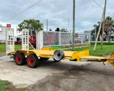 Acoplado Tipo Trailer 4 Tn Con Rampa Trasera 4x2. Mancini.