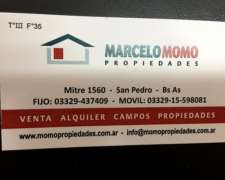 Inmobiliaria Rural Zona Norte de la Provincia de BS AS.