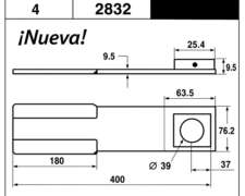 Kit 4 Cuchilla Movil Desmal/ Hileradora Ombu (2832)