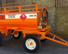 Acoplado Tanque Metálico 2000 Lts