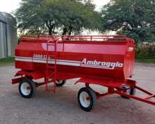 Acoplado Tanque 2000/3000/4000/6000l Con Baulera Ambroggio