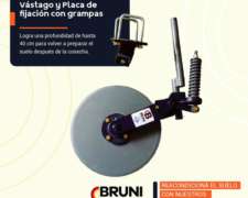 Cuchilla con Zafe con Vástago y Placa de Fijación con Grampa