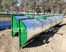 Comedero Lineal Galvanizado, Tambor o Plástico.