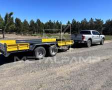 Carro Playo Con Barandas Rebatibles Y Rampas De Auxilio