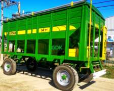 Tolva Semillera y Fertillizante 14tn. Lecar