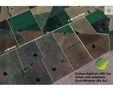 Vendo Campo Agrícola-papero 540ha Sobre Asfalto, Miramar