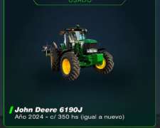 John Deere 6190j año 2024 C/ 350 Hs