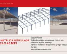 Cubierta Metálica a Dos Aguas