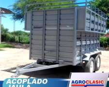 Acoplado Jaula con Buche Ambrigio