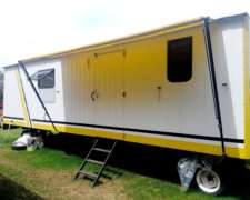 Zacchino Excelente de 7.5m X 2.6m, Termo, Baño, 3 Ejes