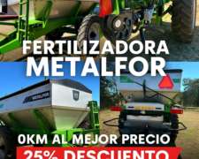 Fertilizadora Descuento Metalfor FSA 6000 H