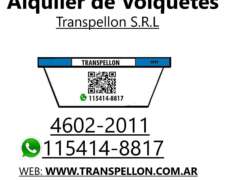 Volquetes para Retiro de Escombros (alquiler de Volquetes)