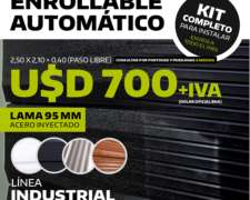 Porton Enrollable Automatico Inyectado