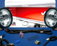 Faro Redondo Luz Largo Alcance 348 Kit
