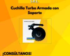Cuchilla Turbo Armada Con Soporte