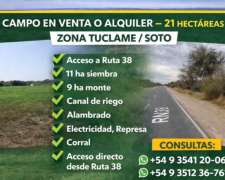 Campo en Venta – Oportunidad en Zona Tuclame / Soto