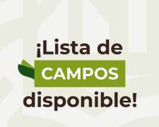 Campos Disponibles Desde USD 1.800