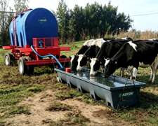 Bebedero-comedero Rectangular 900lts/largo 3.20m