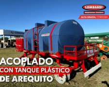 Acoplado con Tanque Plástico Disponible de Arequito