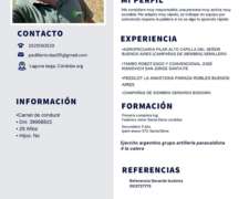 Me Ofrezco para Trabajar en el Campo SE Manejar Tracejército