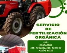 Fertilización Orgánica/limpieza de Corrales- Acopio-esparcid