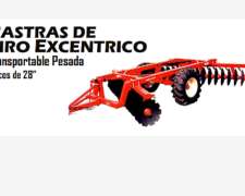 Rastra Excentrica Dolzani Transportable Pesadas Discos De 28