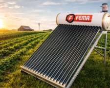 Termotanque Solar 300 Marca Fema Con Tanque Compensador