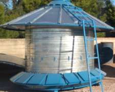 Silo Aereo de Chapa Comedero Menonitas MAX Comederos