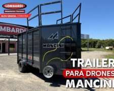 Trailer para Drones Mancini de UN Eje Disponible