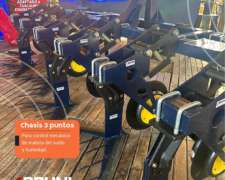 Chasis 3 Puntos Carpimax PRO con Rueda Niveladora y Cuerpos