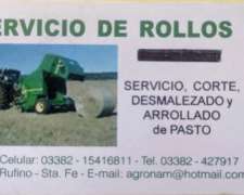 Servicio de Rollos- Arrollado de Pasto
