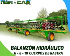 Balanzón Hidráulico con Rabasto de 6-8-10 Cuerpos de Rastra