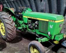 John Deere 2530 3 Puntos C/direccion Hidraulica