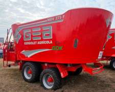 Mixer Vertical Doble MGV 275 F. Gea. con Goma y Balanza.