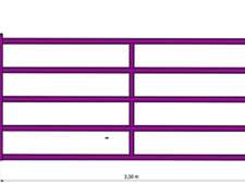 Tranquera 1.40 X 3.5m