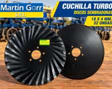 Cuchilla Turbo / Discos 18” X 4 Mm – 32 Ondas