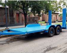 Acoplado Trailer Para Transporte De Maquinas 5 Tn. De 5 Mts.