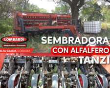 Sembradora Tanzi 4300 con Alfalfero Disponible Entrega